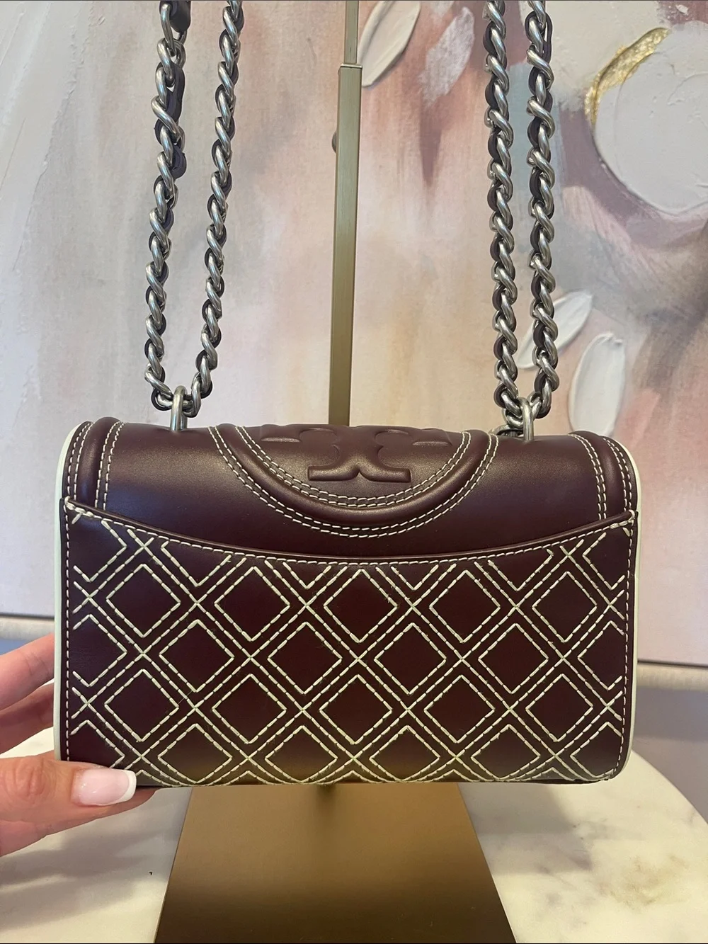 NWOT Tory Burch Quilted Fleming Shoulder Bag